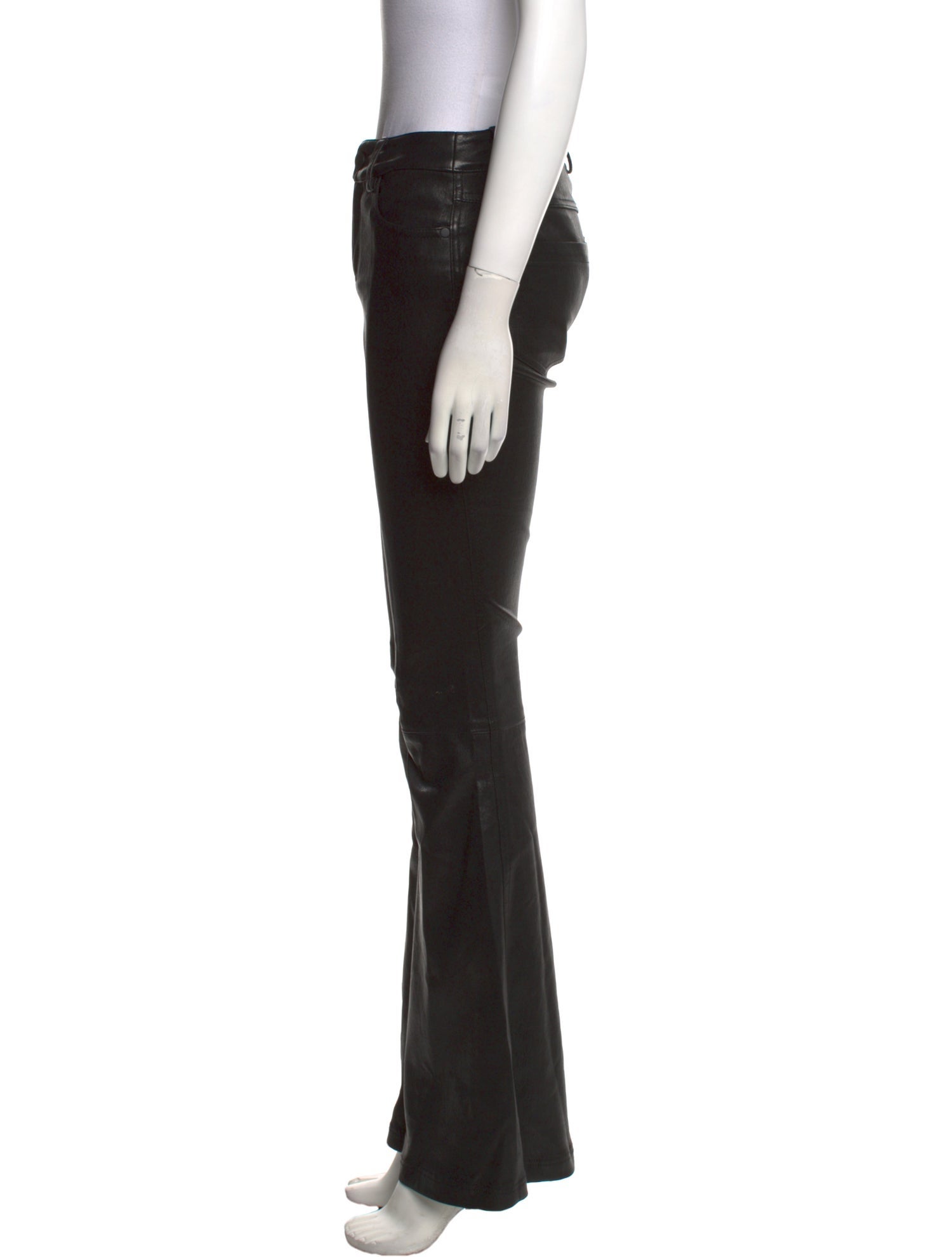 Alice + Olivia Leather Wide Leg Pants