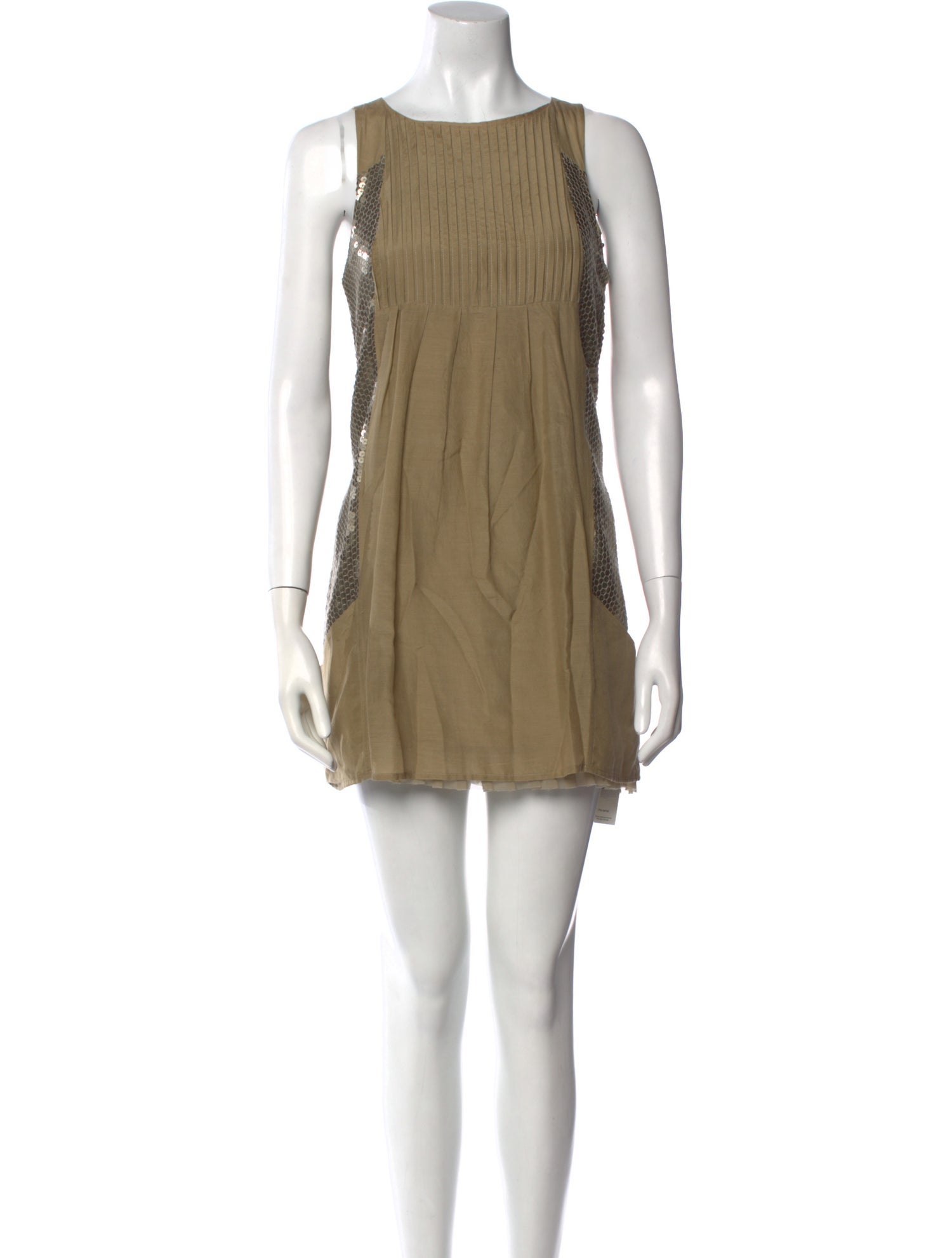 Alice + Olivia Bateau Neckline Mini Dress