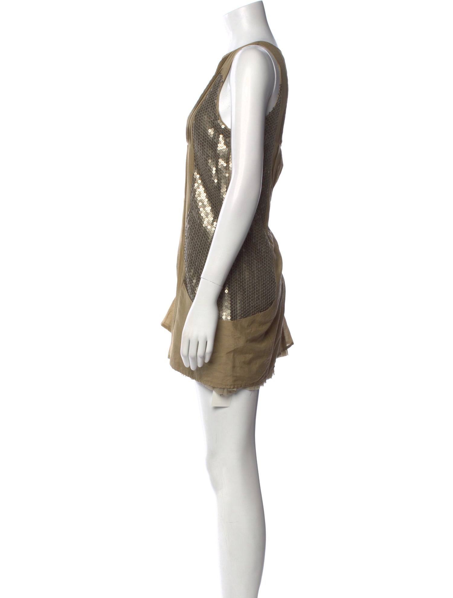 Alice + Olivia Bateau Neckline Mini Dress