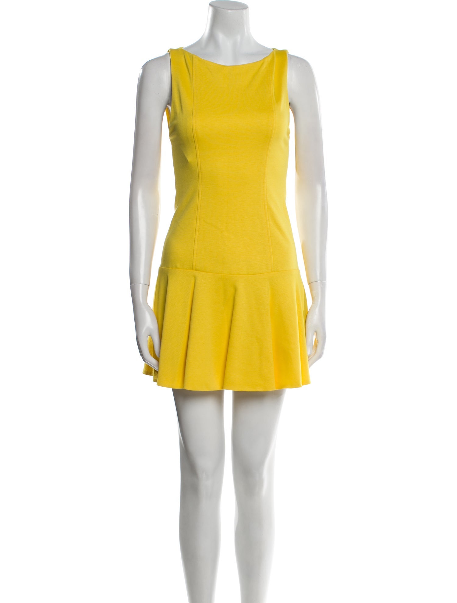 Alice + Olivia Bateau Neckline Mini Dress