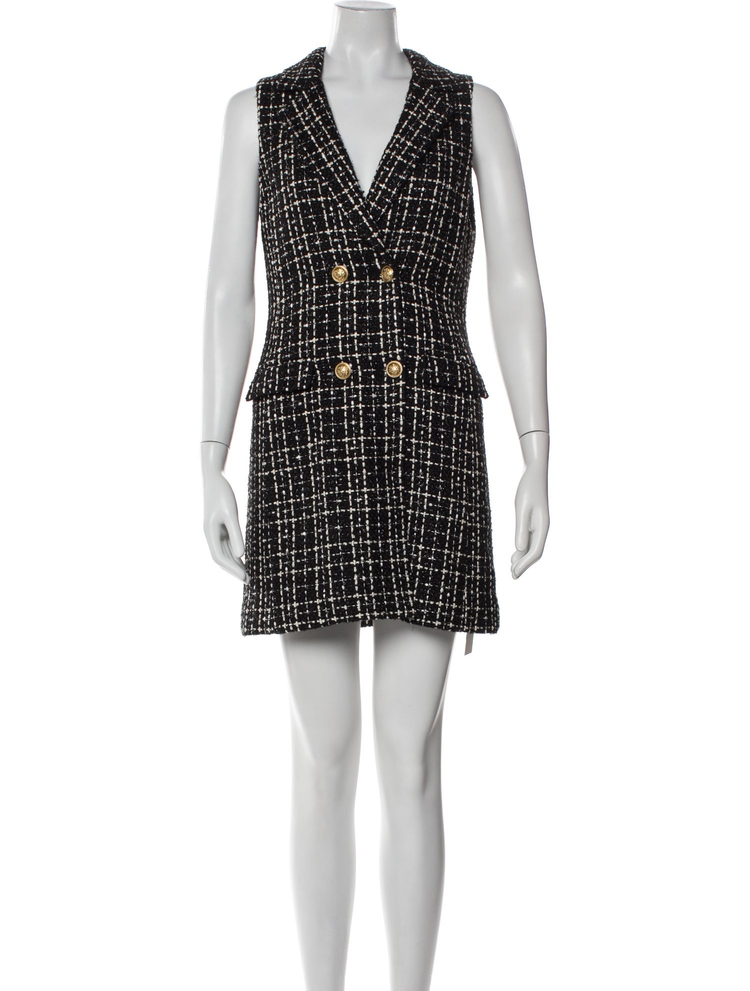 Alice + Olivia Plaid Print Mini Dress