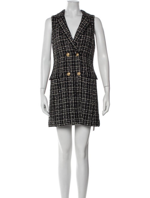 Alice + Olivia Plaid Print Mini Dress