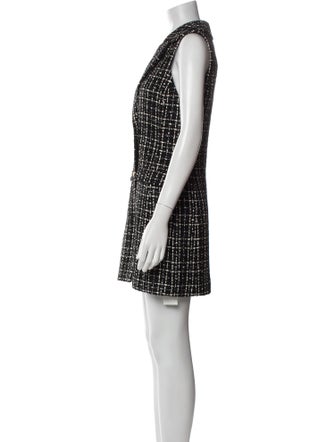 Alice + Olivia Plaid Print Mini Dress