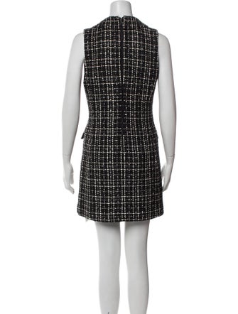 Alice + Olivia Plaid Print Mini Dress