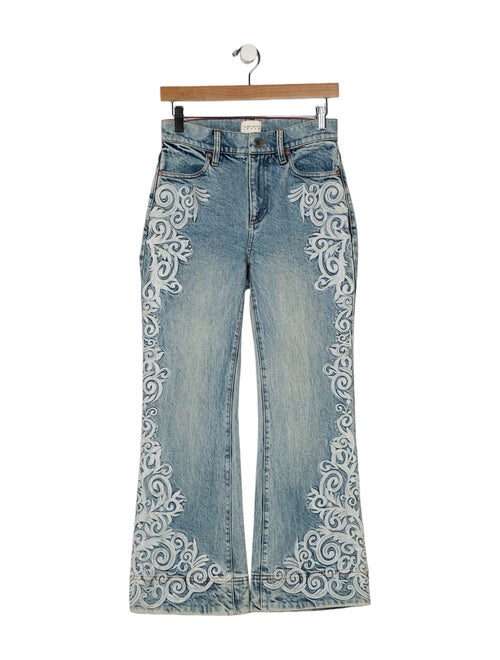 Alice + Olivia High-Rise Wide Leg Jeans