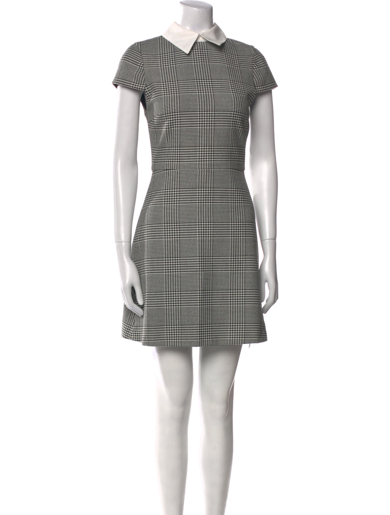 Alice + Olivia Plaid Print Mini Dress