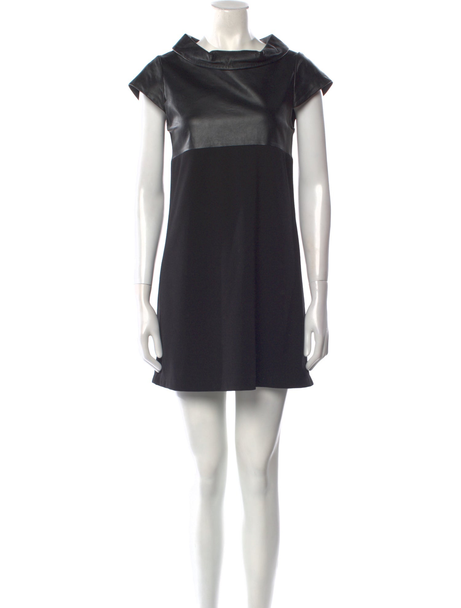 Alice + Olivia Leather Mini Dress