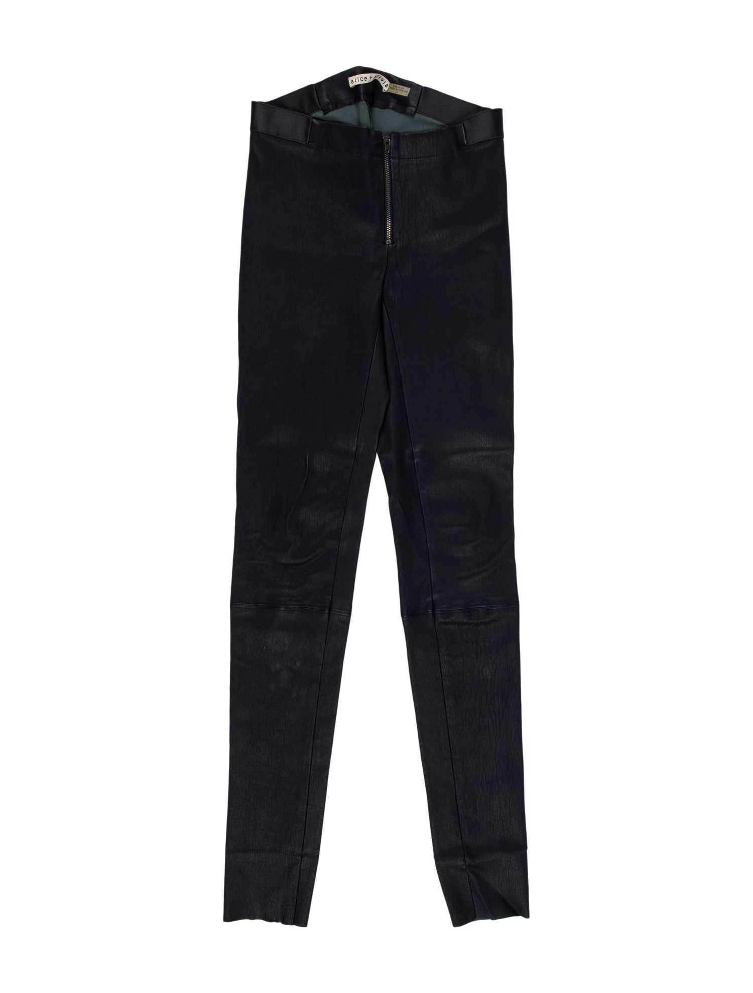 Alice + Olivia Leather Skinny Leg Pants