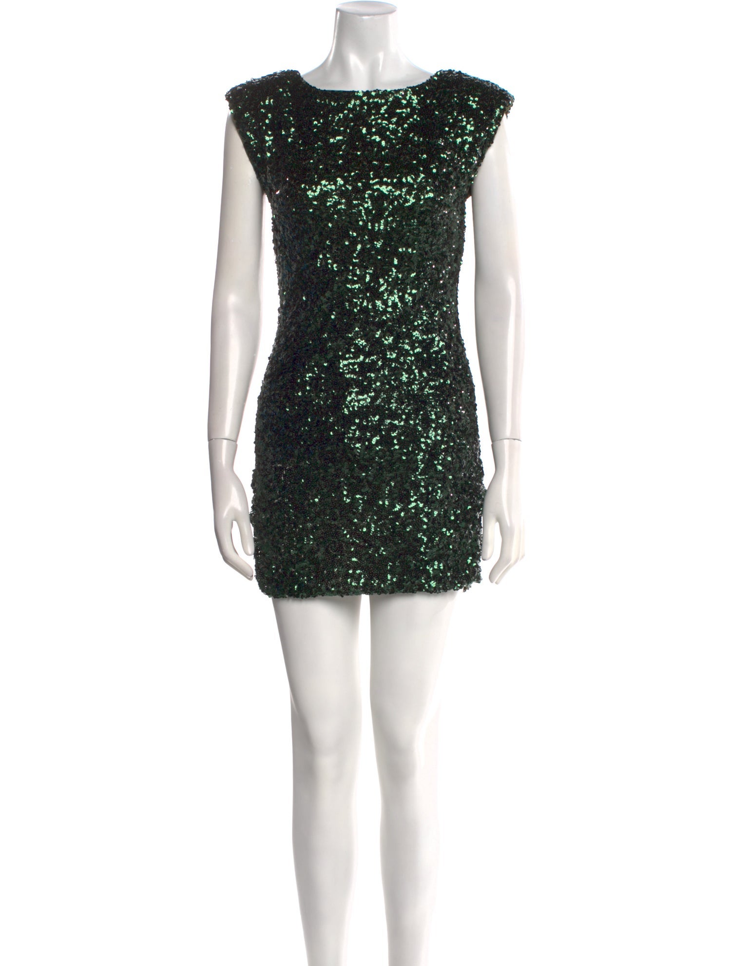 Alice + Olivia Bateau Neckline Mini Dress