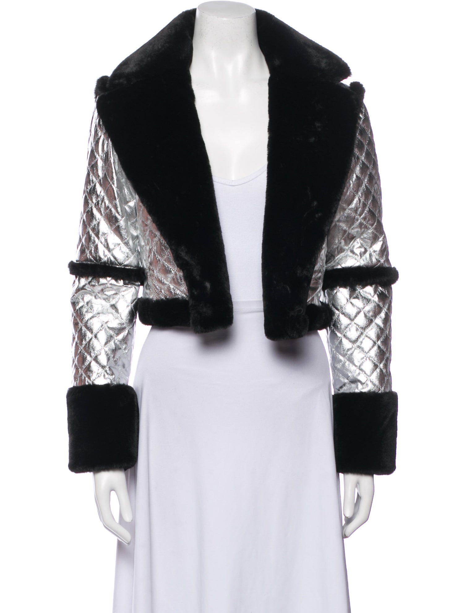 Alice + Olivia Plaid Print Evening Jacket