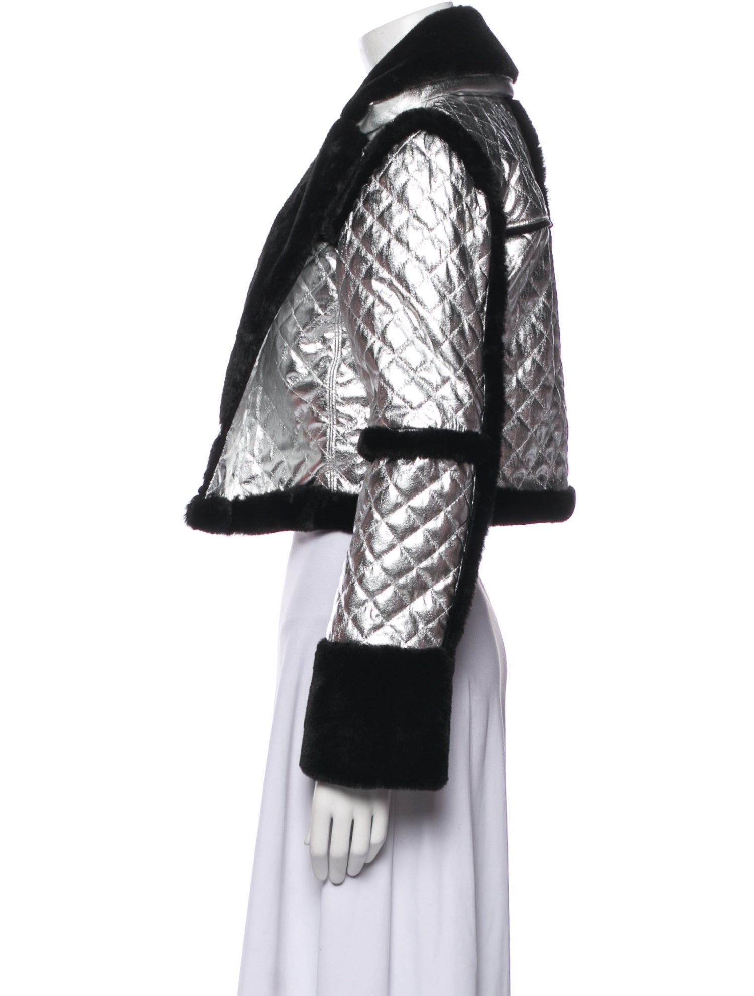 Alice + Olivia Plaid Print Evening Jacket