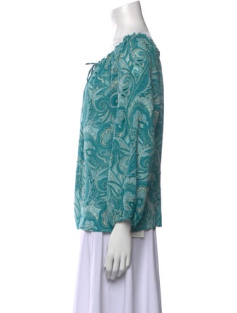 Alice + Olivia Silk Printed Blouse