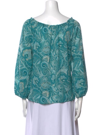 Alice + Olivia Silk Printed Blouse