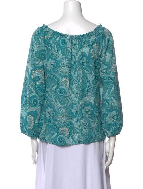 Alice + Olivia Silk Printed Blouse