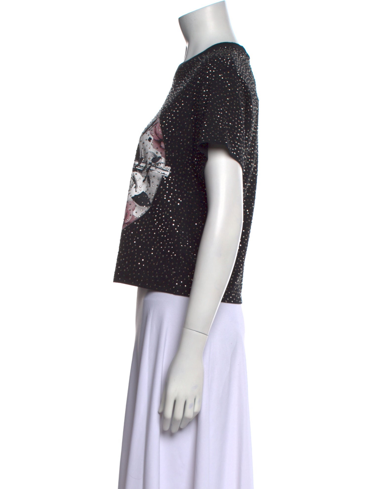 Alice + Olivia Graphic Print Crew Neck T-Shirt w/ Tags