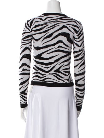 Alice + Olivia Wool Animal Print Sweater