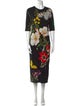 Alice + Olivia Floral Print Long Dress
