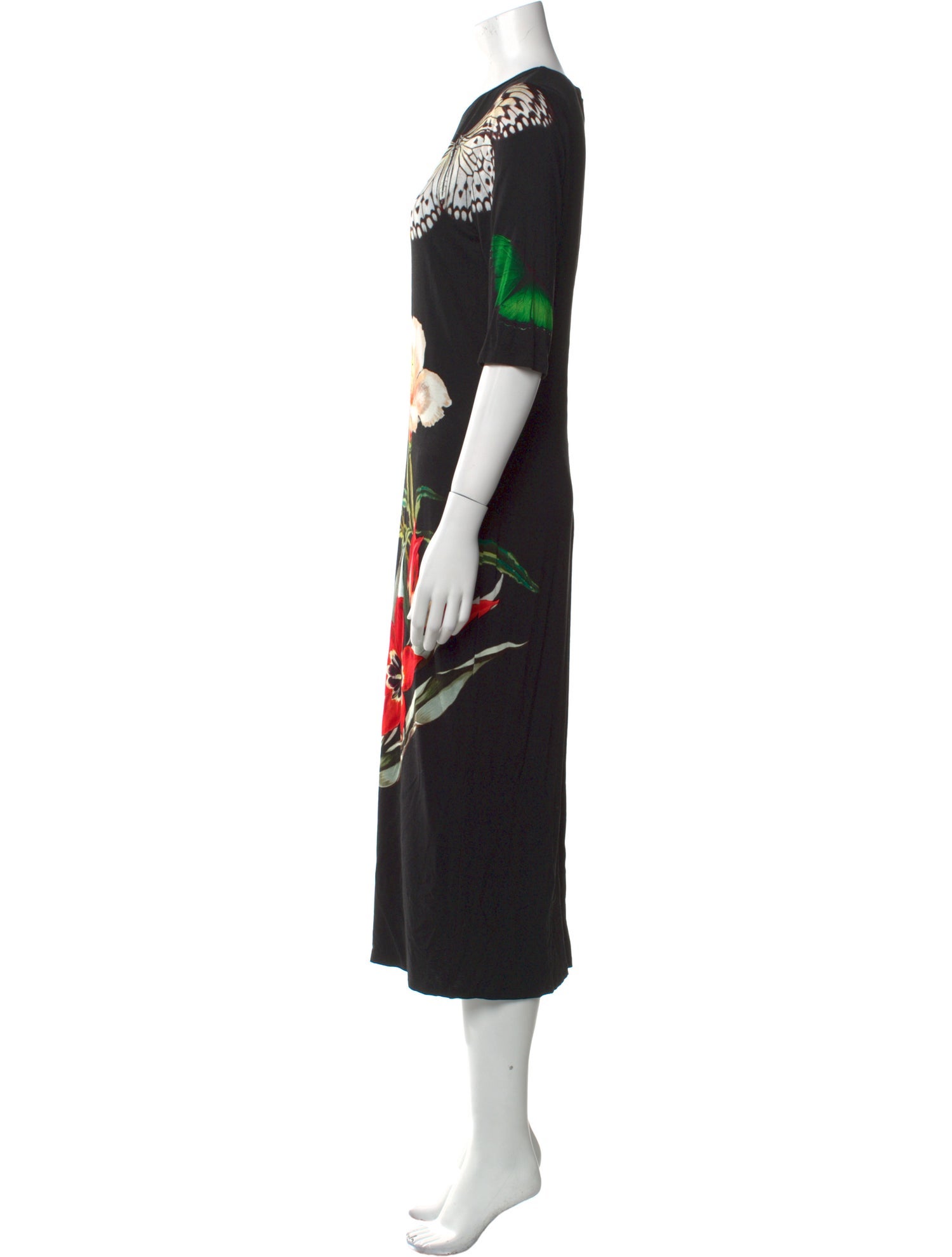 Alice + Olivia Floral Print Long Dress