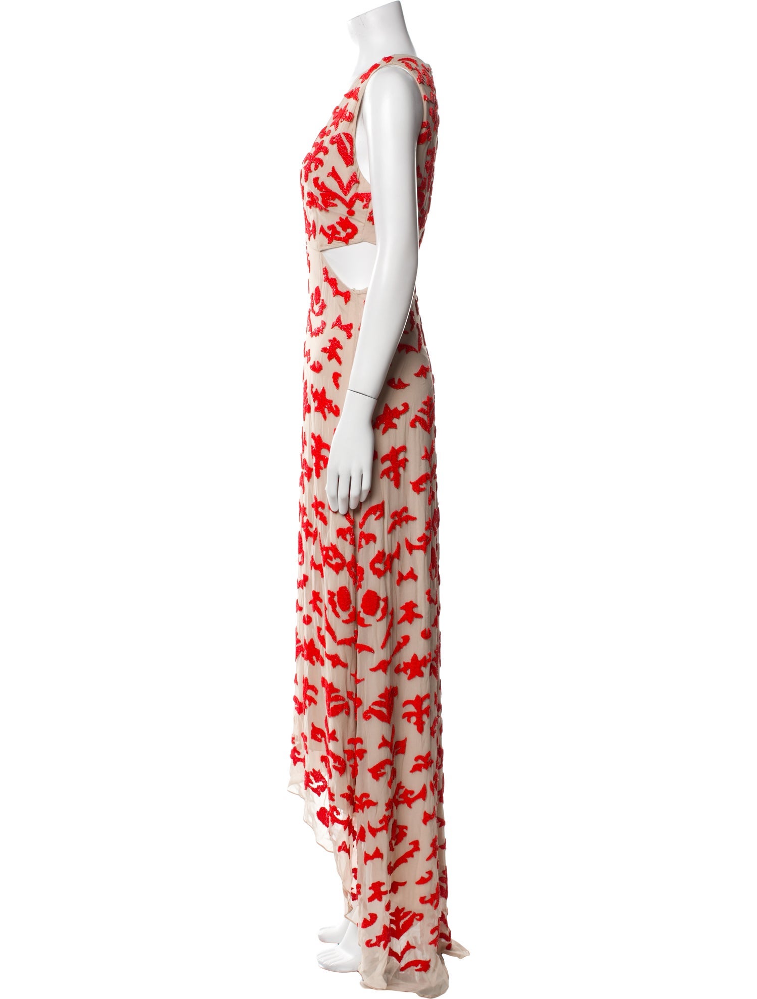 Alice + Olivia Printed Long Dress
