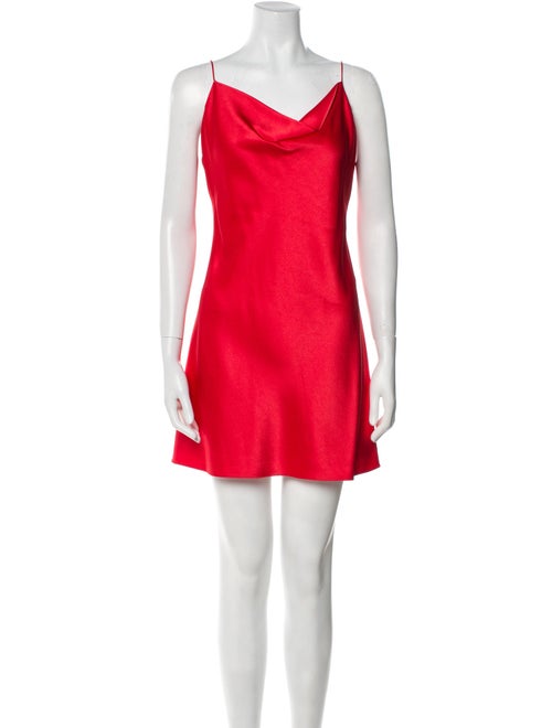 Alice + Olivia Cowl Neck Mini Dress