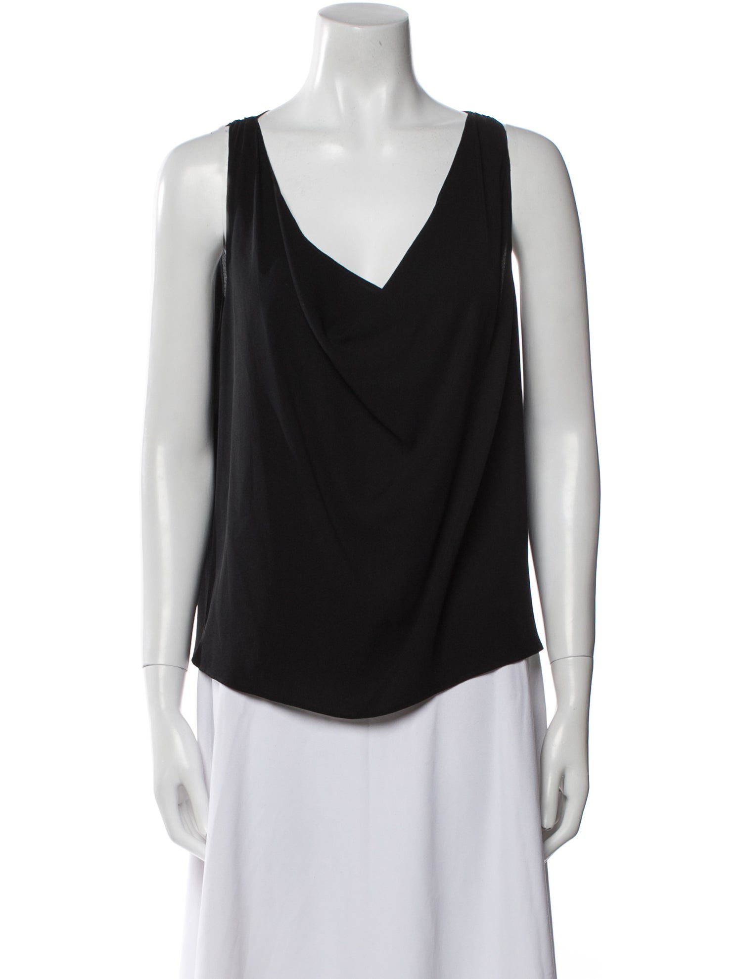 Alice + Olivia Silk Cowl Neck Blouse