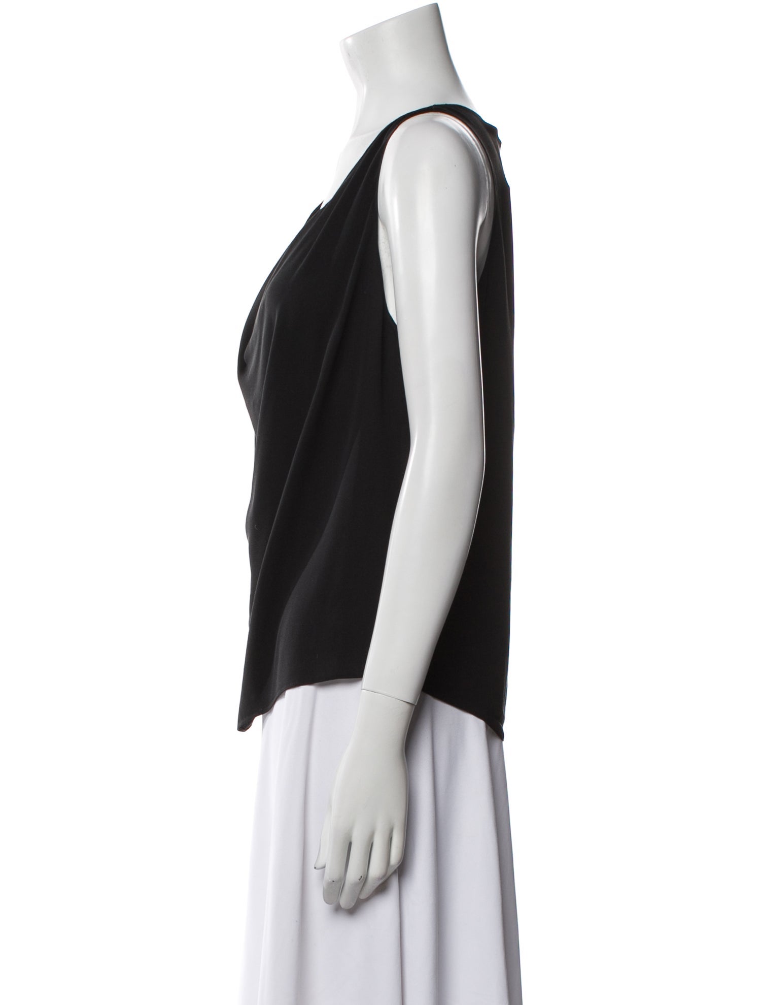 Alice + Olivia Silk Cowl Neck Blouse