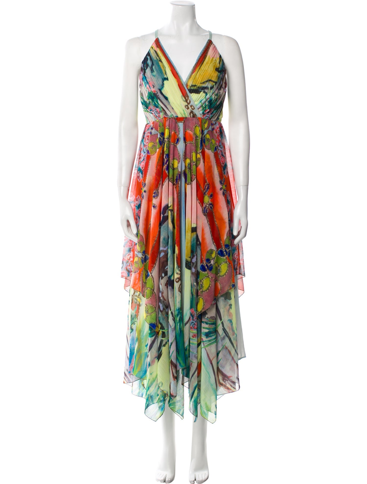 Alice + Olivia Printed Long Dress