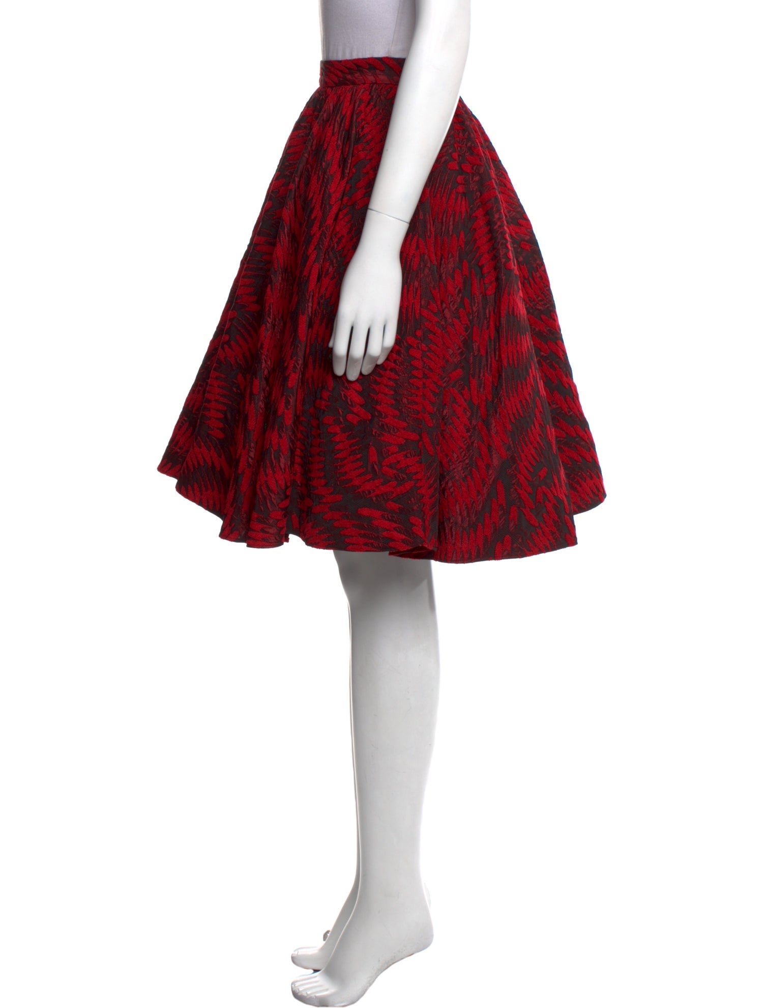 Alice + Olivia Printed Knee-Length Skirt