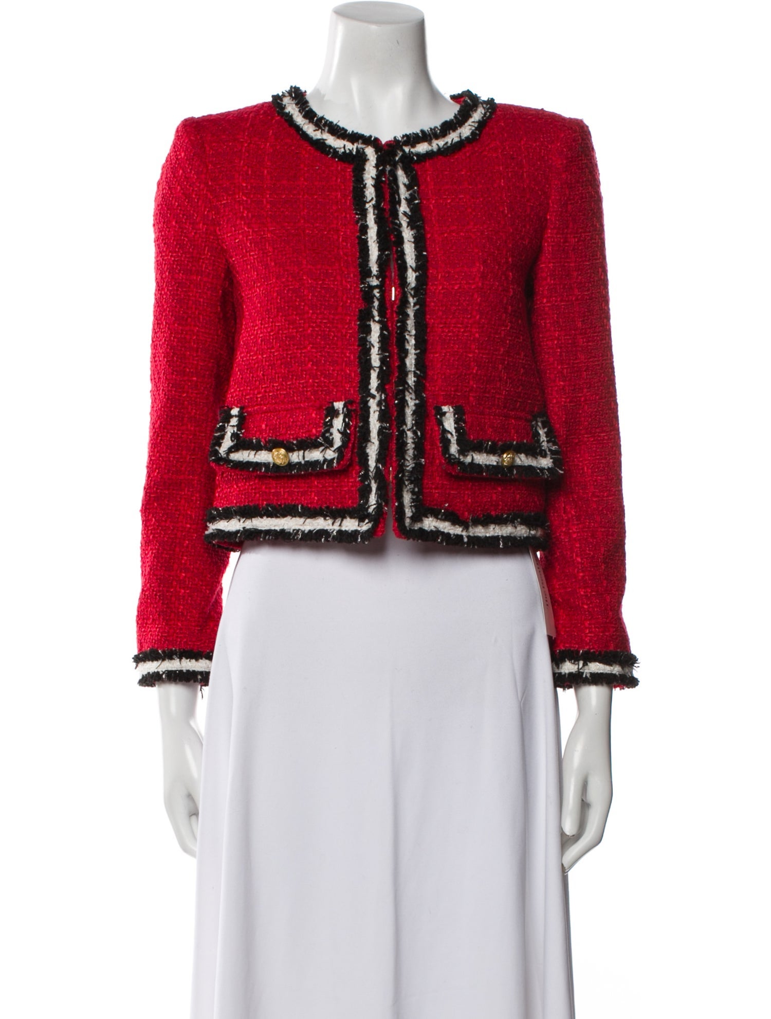 Alice + Olivia Tweed Pattern Evening Jacket