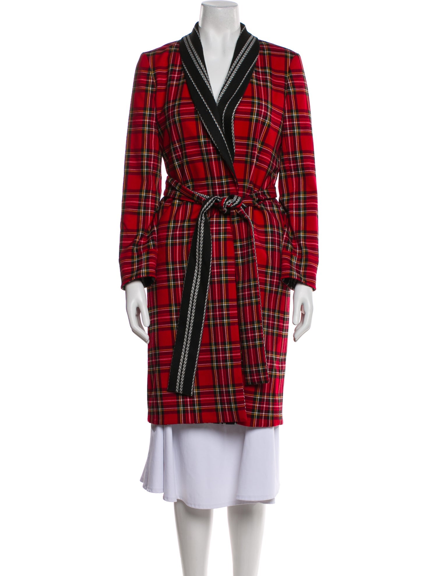 Alice + Olivia Plaid Print Coat