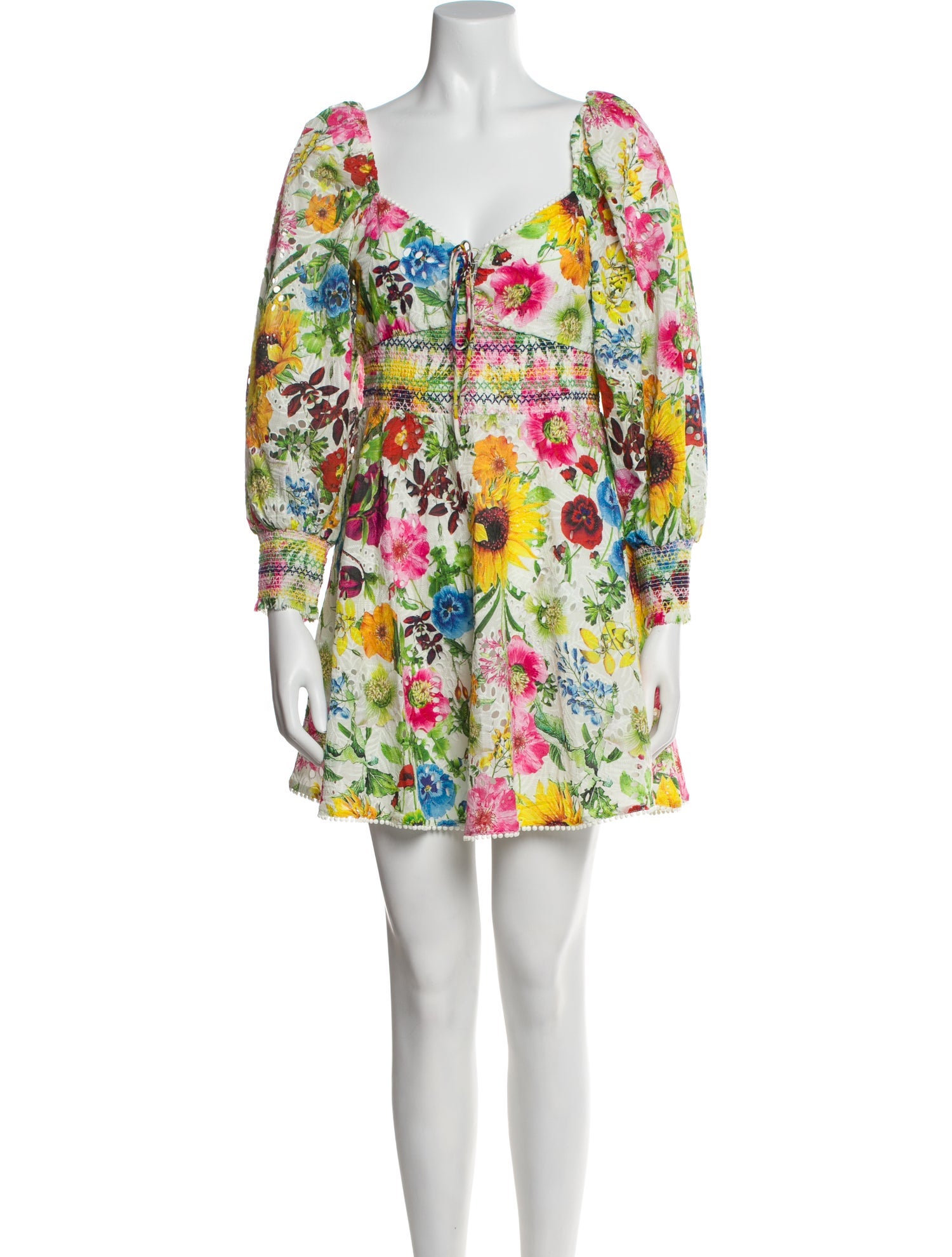 Alice + Olivia Floral Print Mini Dress