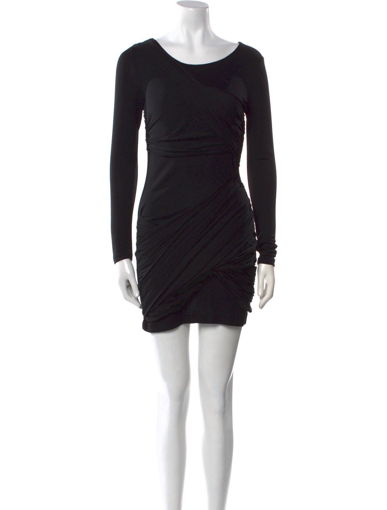 Alice + Olivia Bateau Neckline Mini Dress