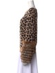 Alice + Olivia Wool Animal Print Sweater