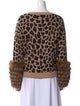 Alice + Olivia Wool Animal Print Sweater