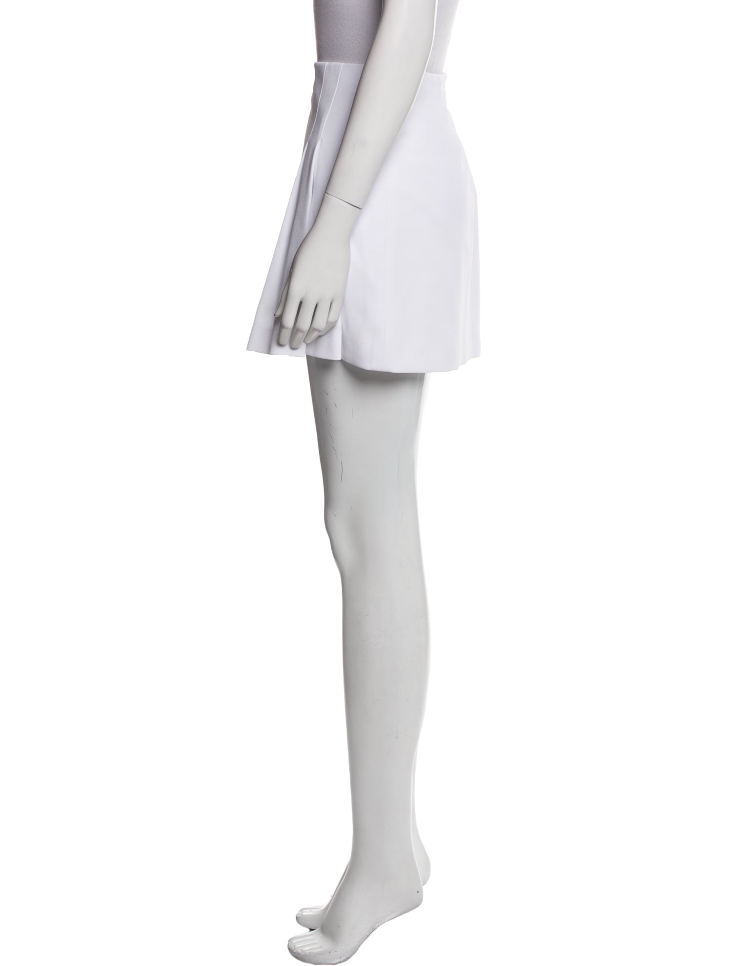 Alice + Olivia Pleated Accents Mini Skirt