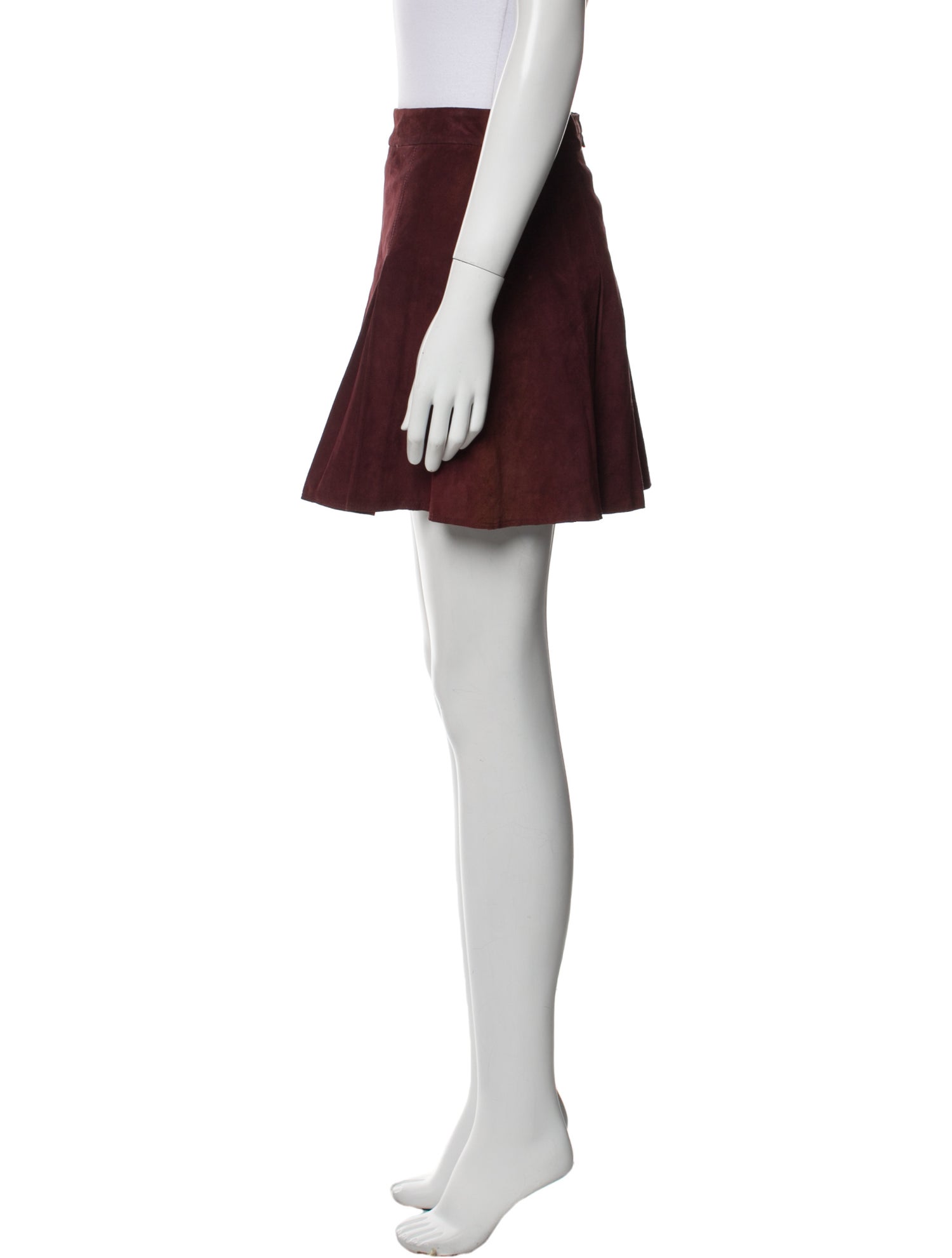 Alice + Olivia Leather Mini Skirt