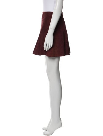 Alice + Olivia Leather Mini Skirt