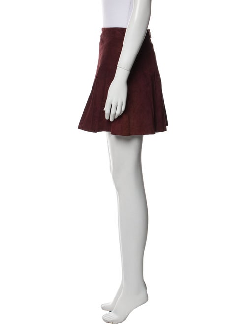 Alice + Olivia Leather Mini Skirt