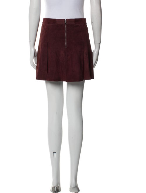 Alice + Olivia Leather Mini Skirt