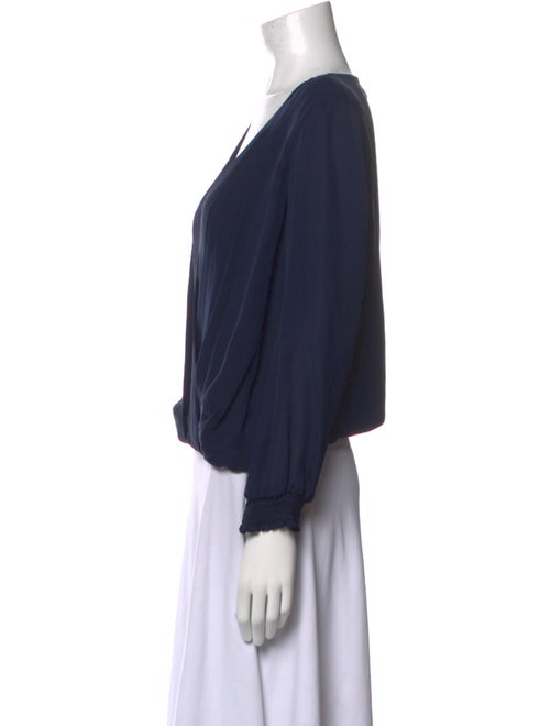 Alice + Olivia Silk V-Neck Blouse