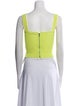 Alice + Olivia Square Neckline Sleeveless Crop Top