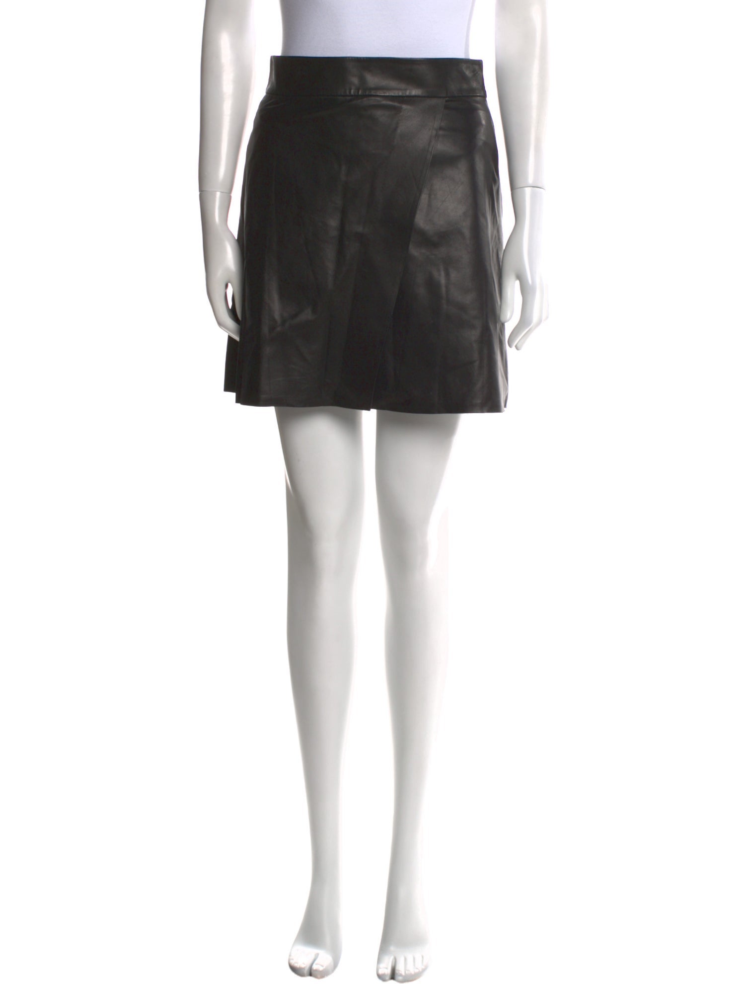 Alice + Olivia Leather Mini Skirt