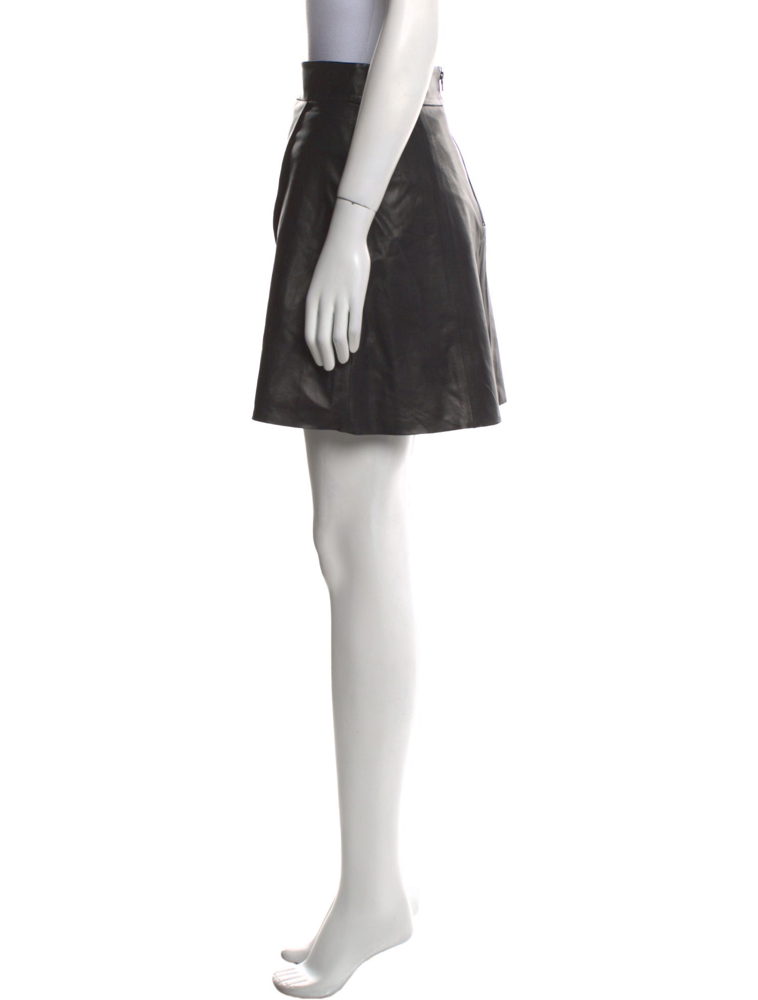 Alice + Olivia Leather Mini Skirt