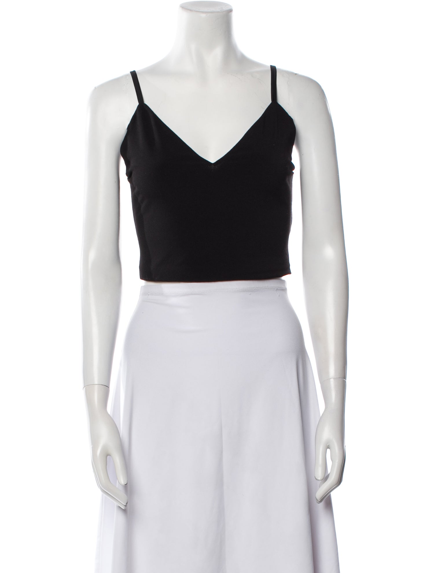 Alice + Olivia V-Neck Sleeveless Crop Top
