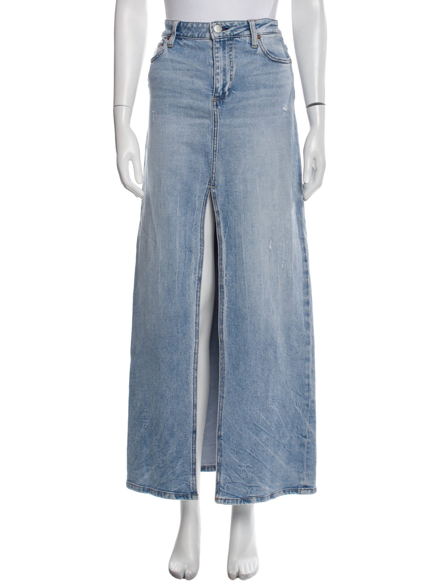 Alice + Olivia Distressed Accents Long Skirt