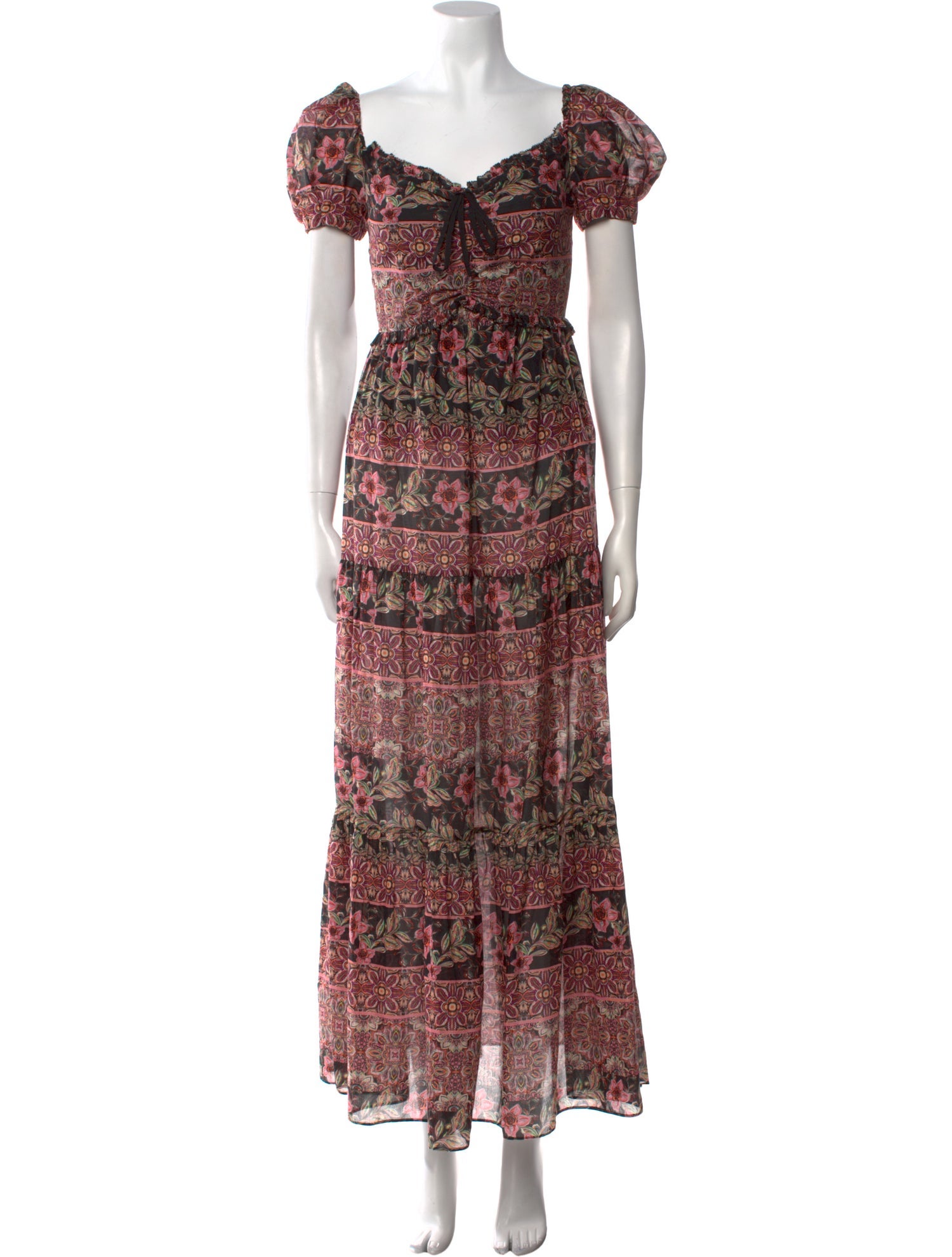 Alice + Olivia Floral Print Long Dress