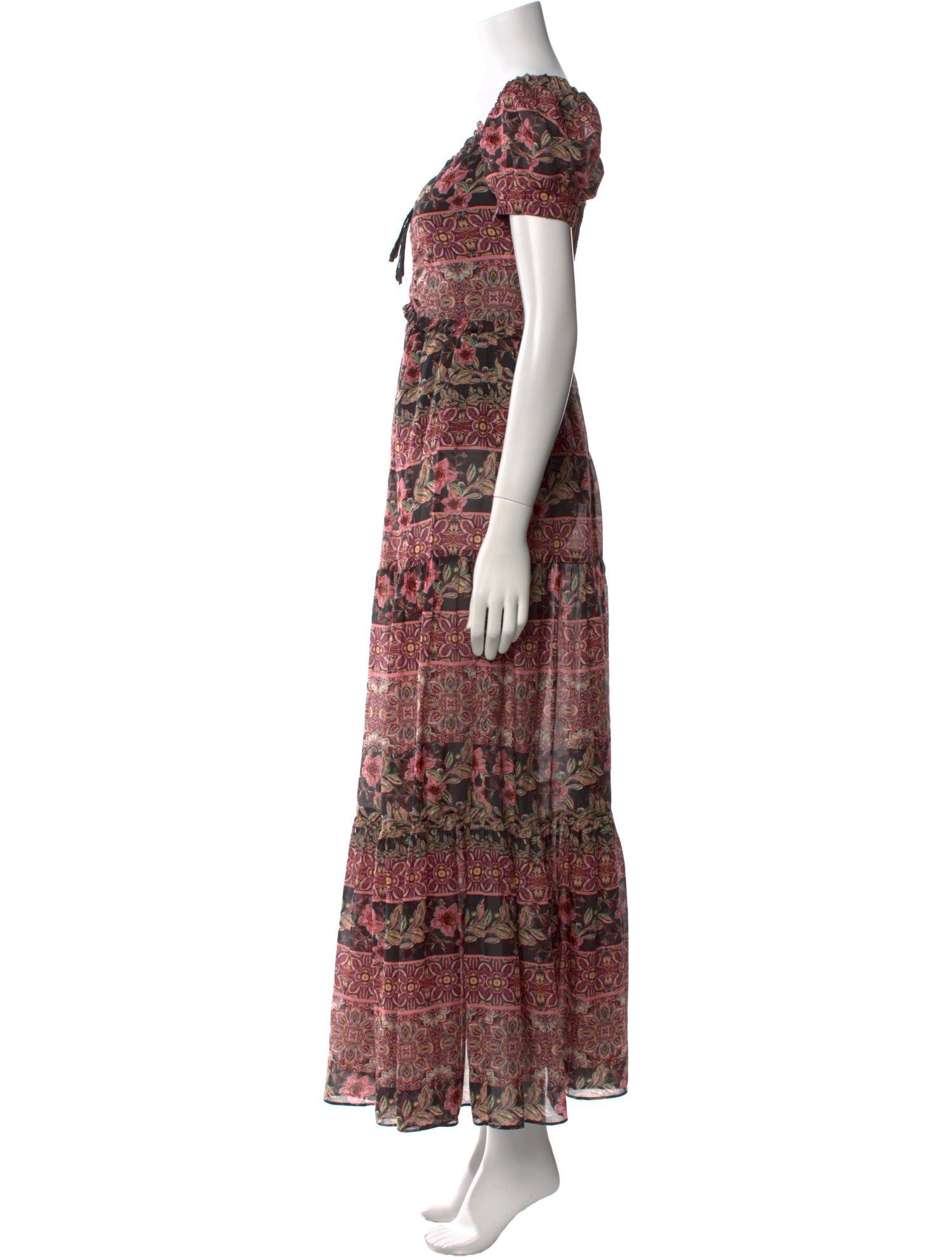 Alice + Olivia Floral Print Long Dress