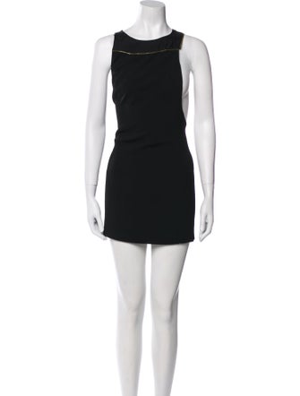 Alice + Olivia Bateau Neckline Mini Dress