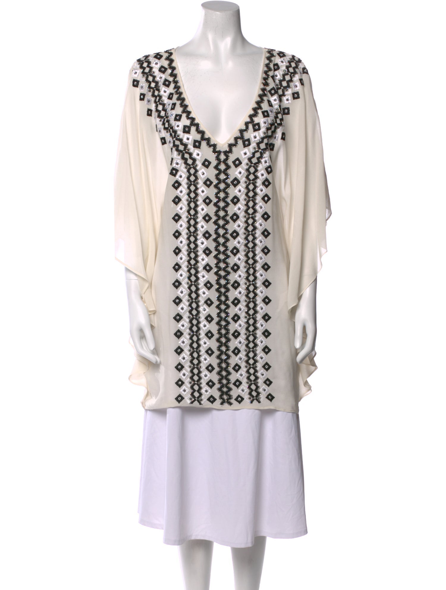 Alice + Olivia Silk Printed Tunic