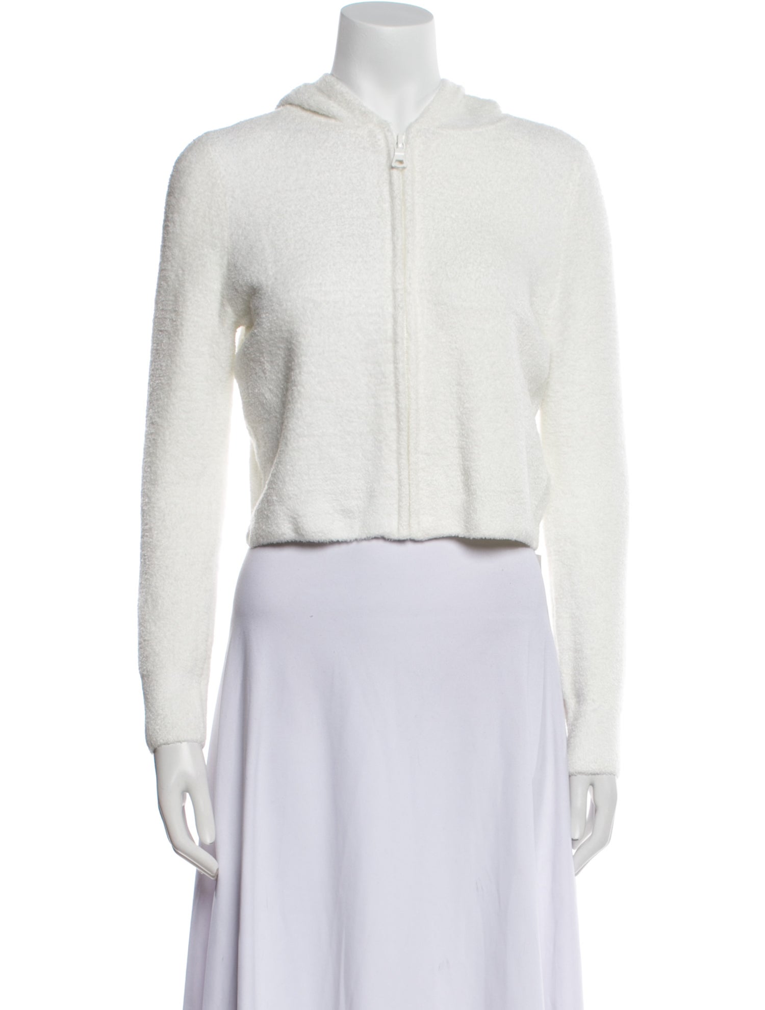 Alice + Olivia Nylon V-Neck Crop Top